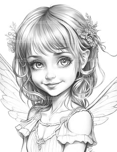 Flower Princess Coloring Book - CraftNest - Digital Crafting and Art