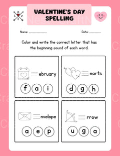 Valentine's Day Activity Book for Kids - CraftNest - Digital Crafting and Art