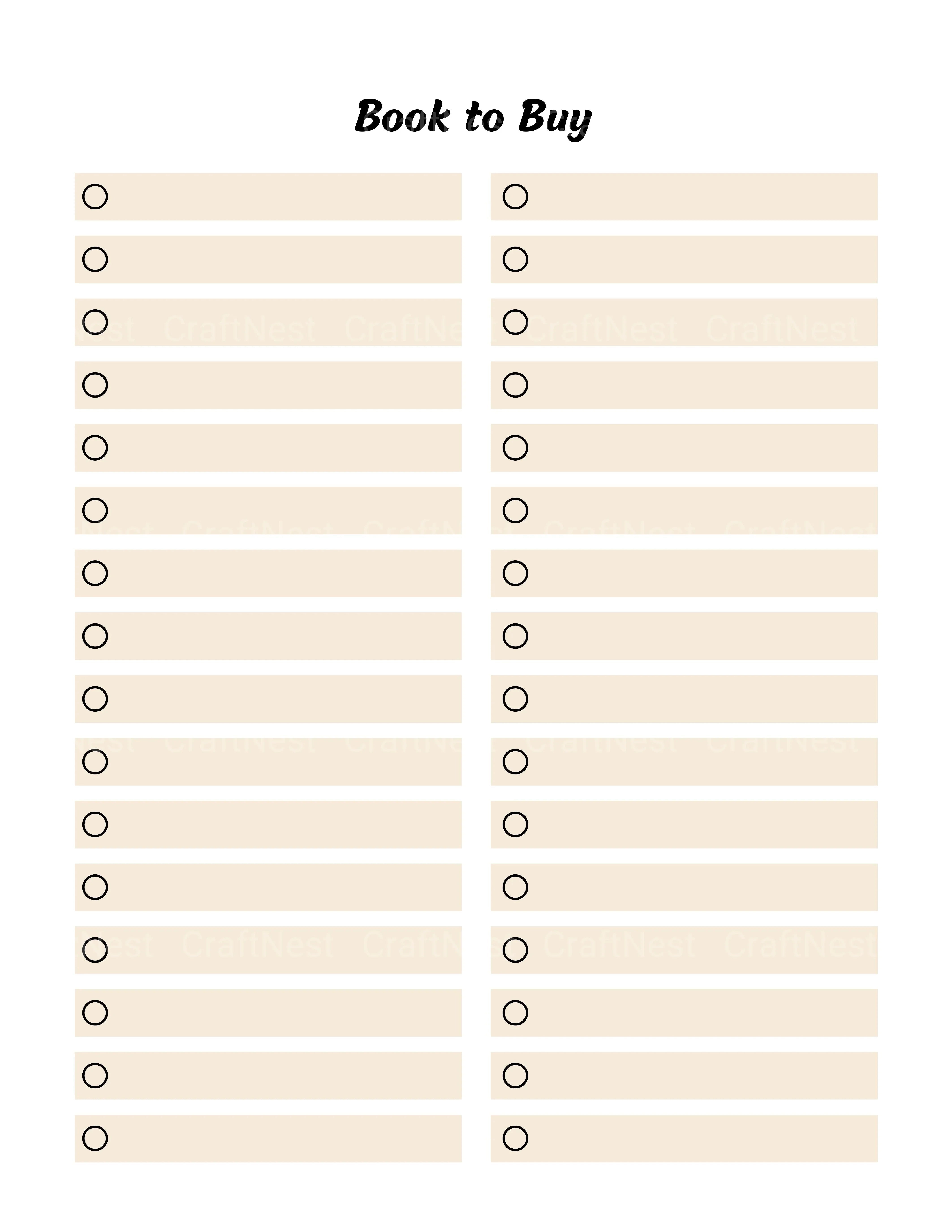 Reading Planner Guide - CraftNest - Digital Crafting and Art