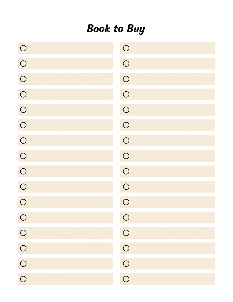 Reading Planner Guide - CraftNest - Digital Crafting and Art