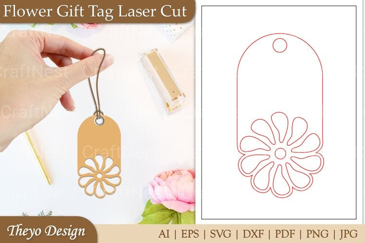 Flower Tags SVG Bundle