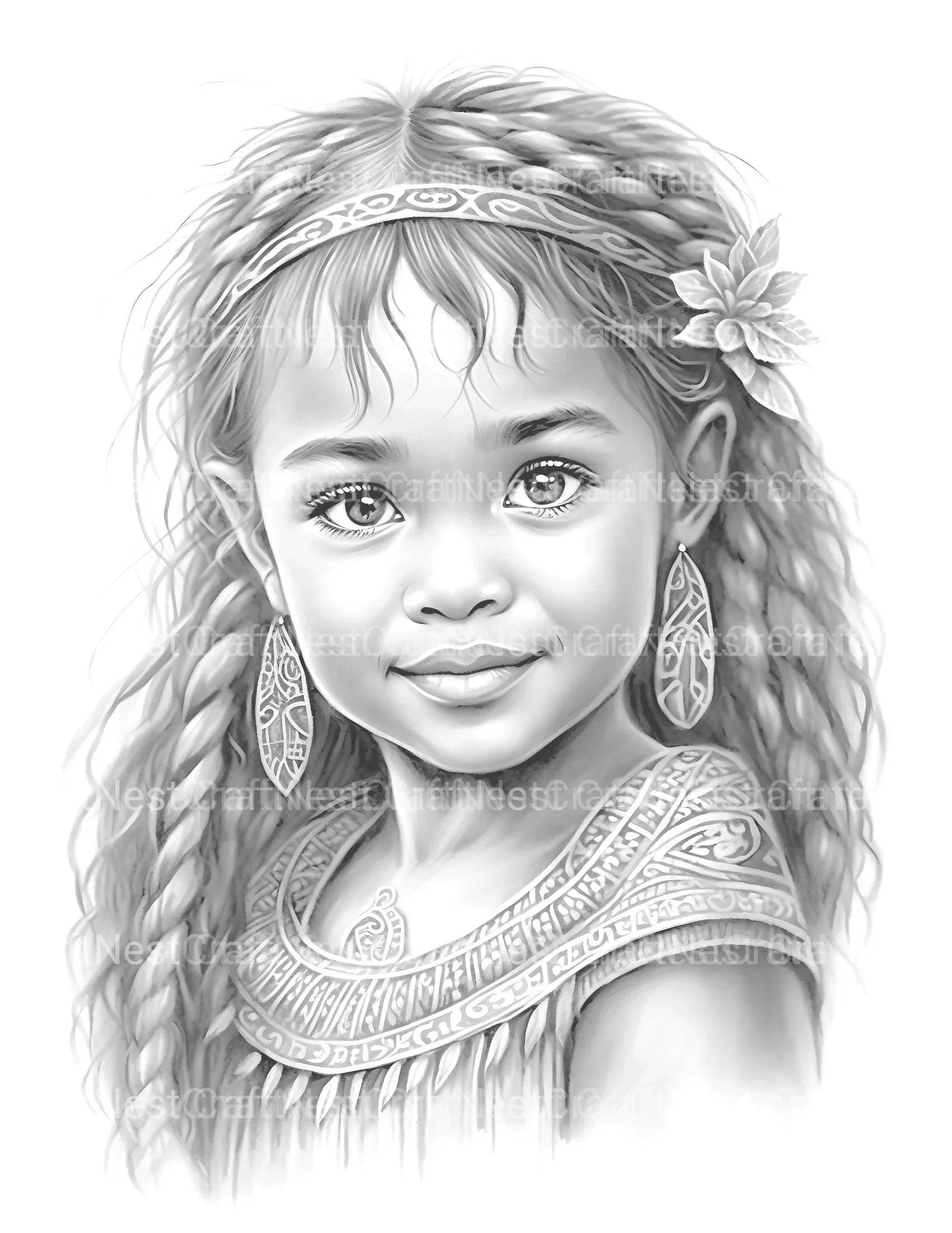 Maya Boy Coloring Book - CraftNest - Digital Crafting and Art