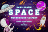 Cute Hand Drawn Space Clipart Bundle
