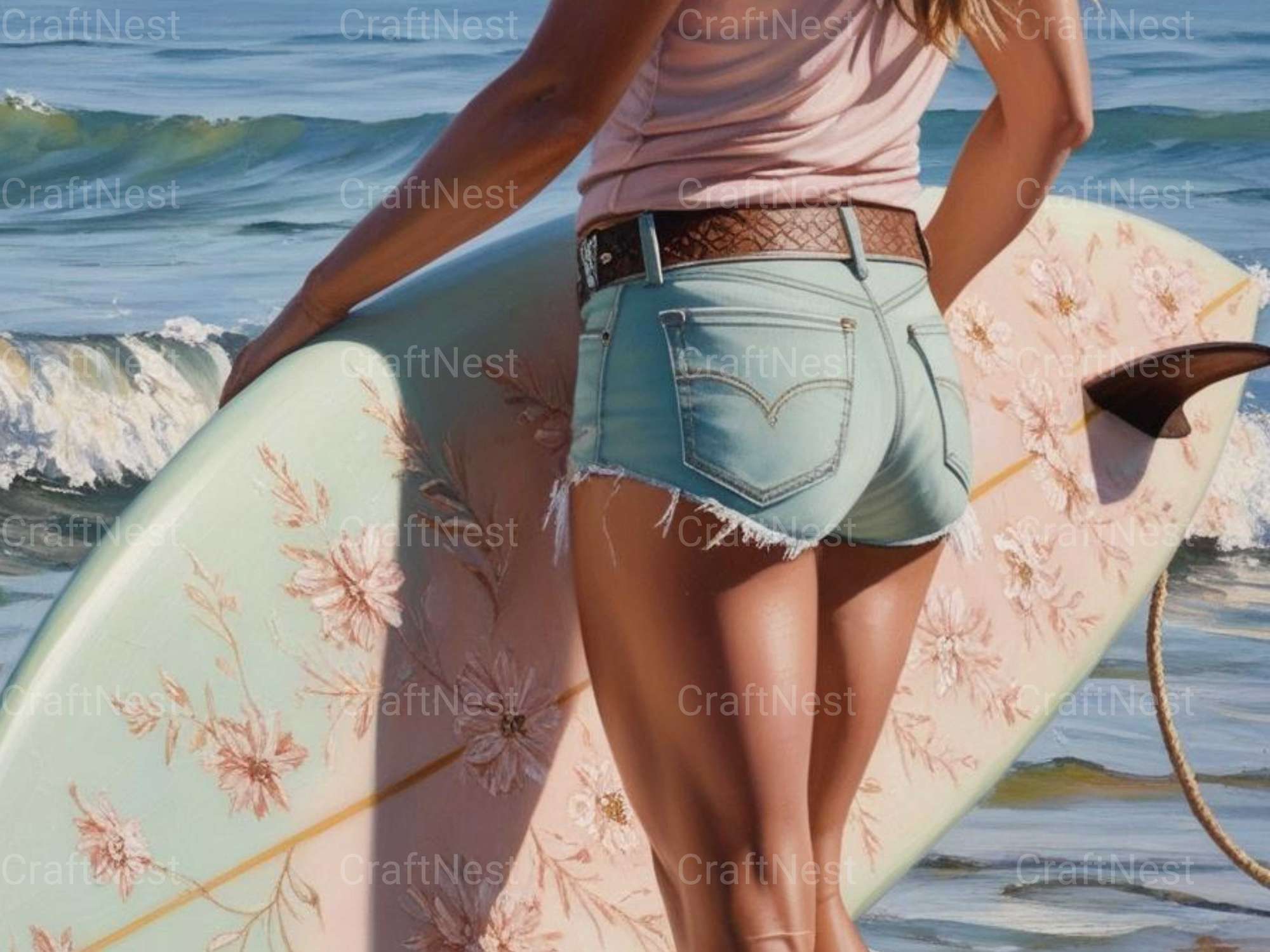 Boho Coastalgirl Wall Art