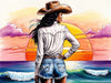 Black Cowgirl Wall Art