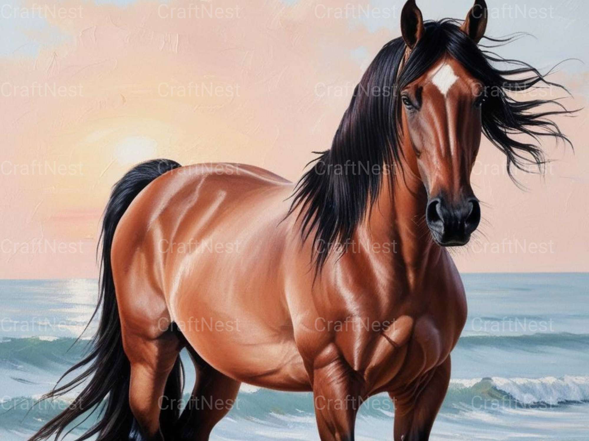 Beach Horse Wall Art