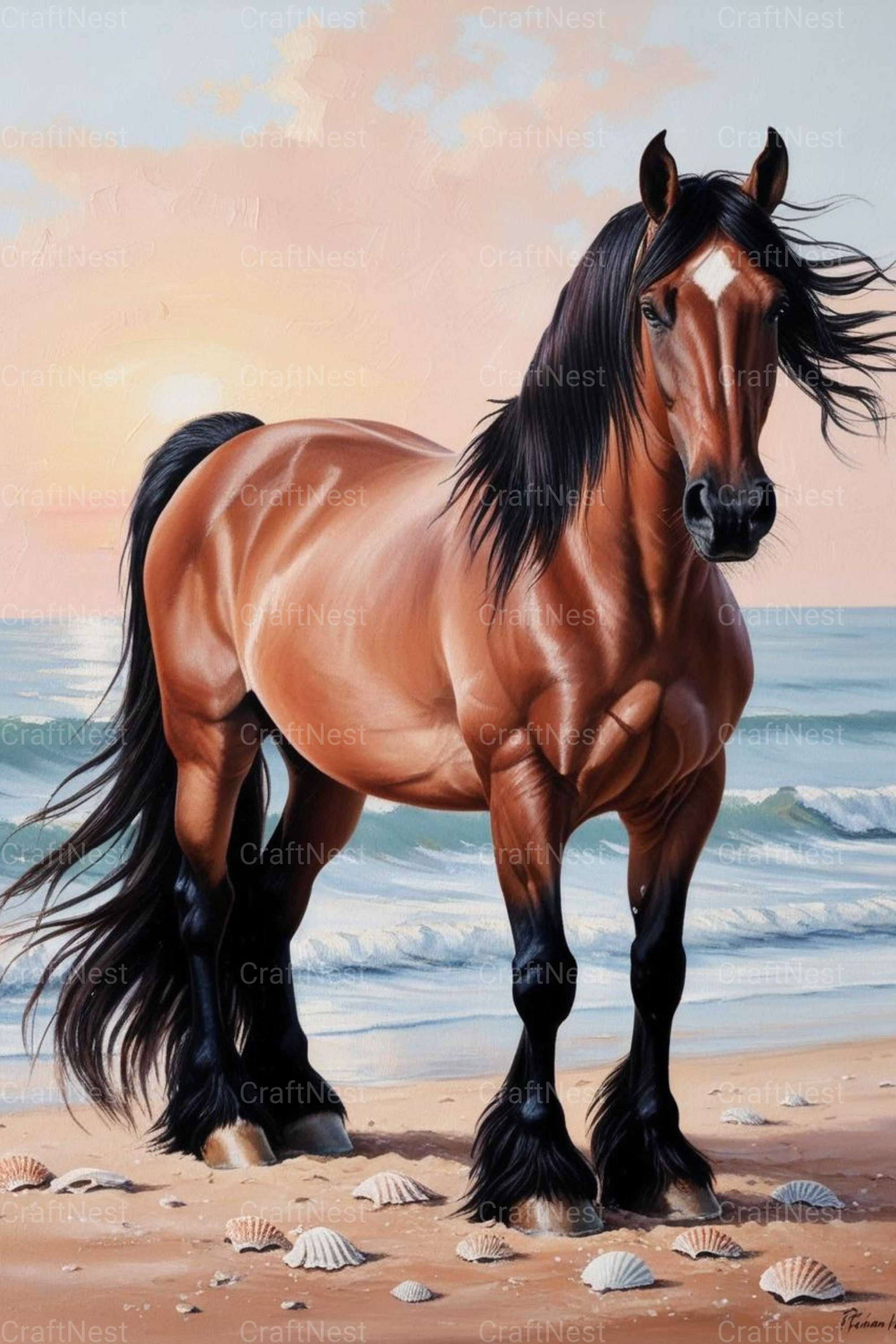 Beach Horse Wall Art