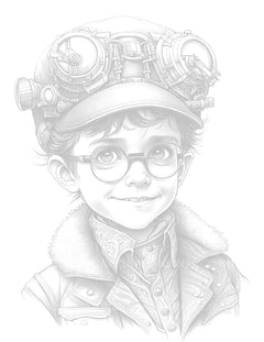Steampunk Girl Coloring Book - CraftNest - Digital Crafting and Art