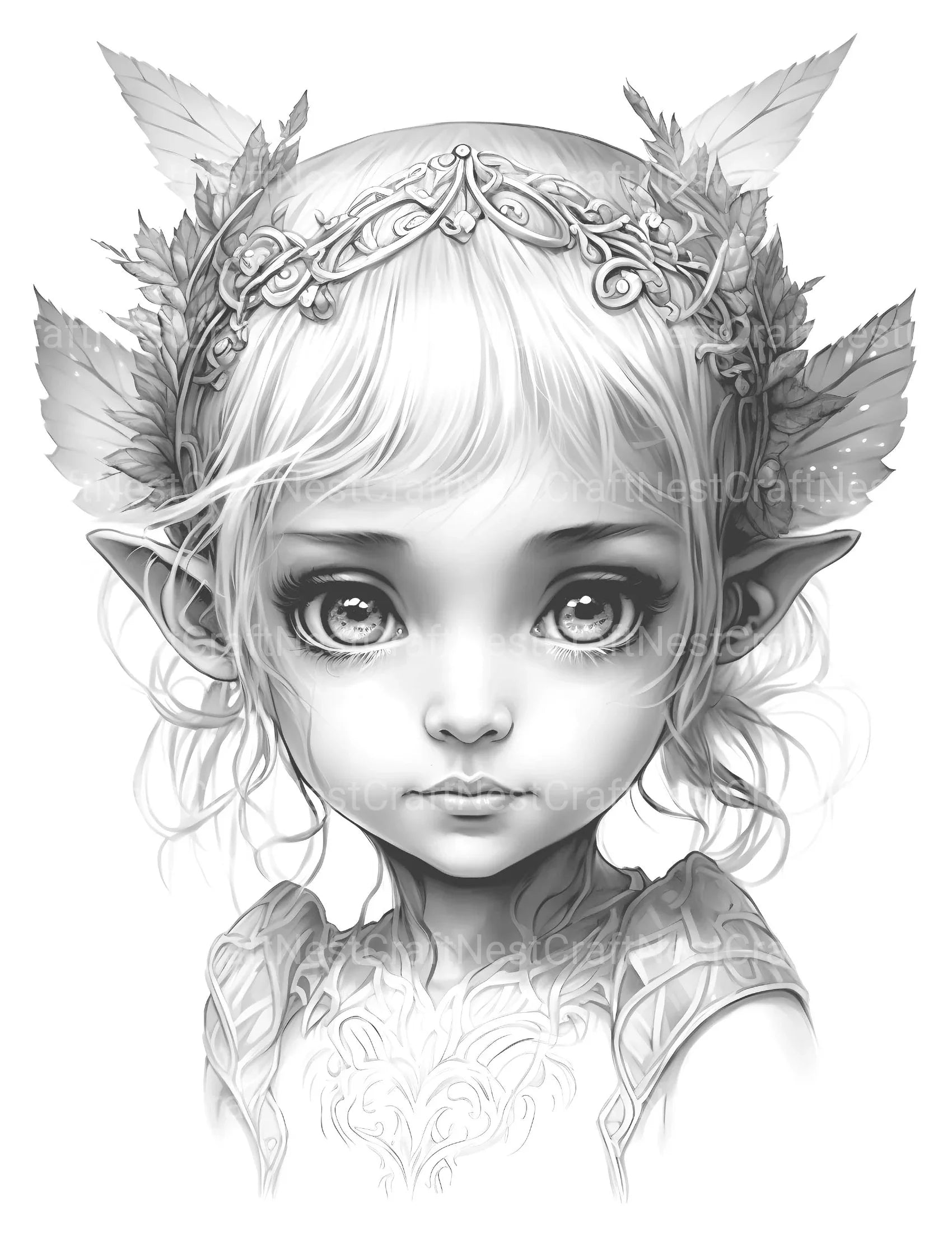 Gnome Girl Coloring Book - CraftNest - Digital Crafting and Art