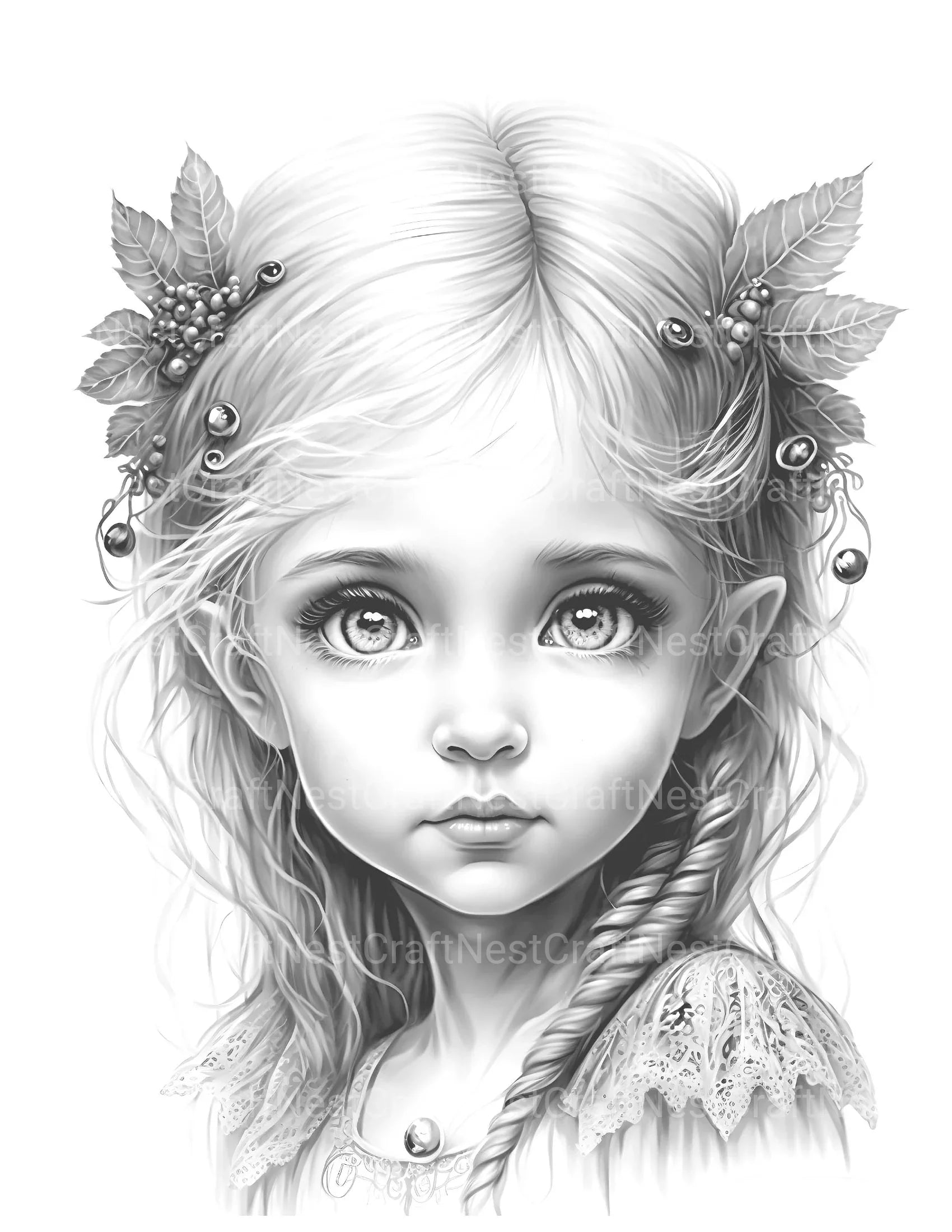 Gnome Girl Coloring Book - CraftNest - Digital Crafting and Art