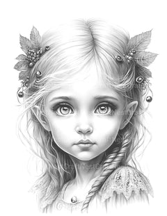 Gnome Girl Coloring Book - CraftNest - Digital Crafting and Art