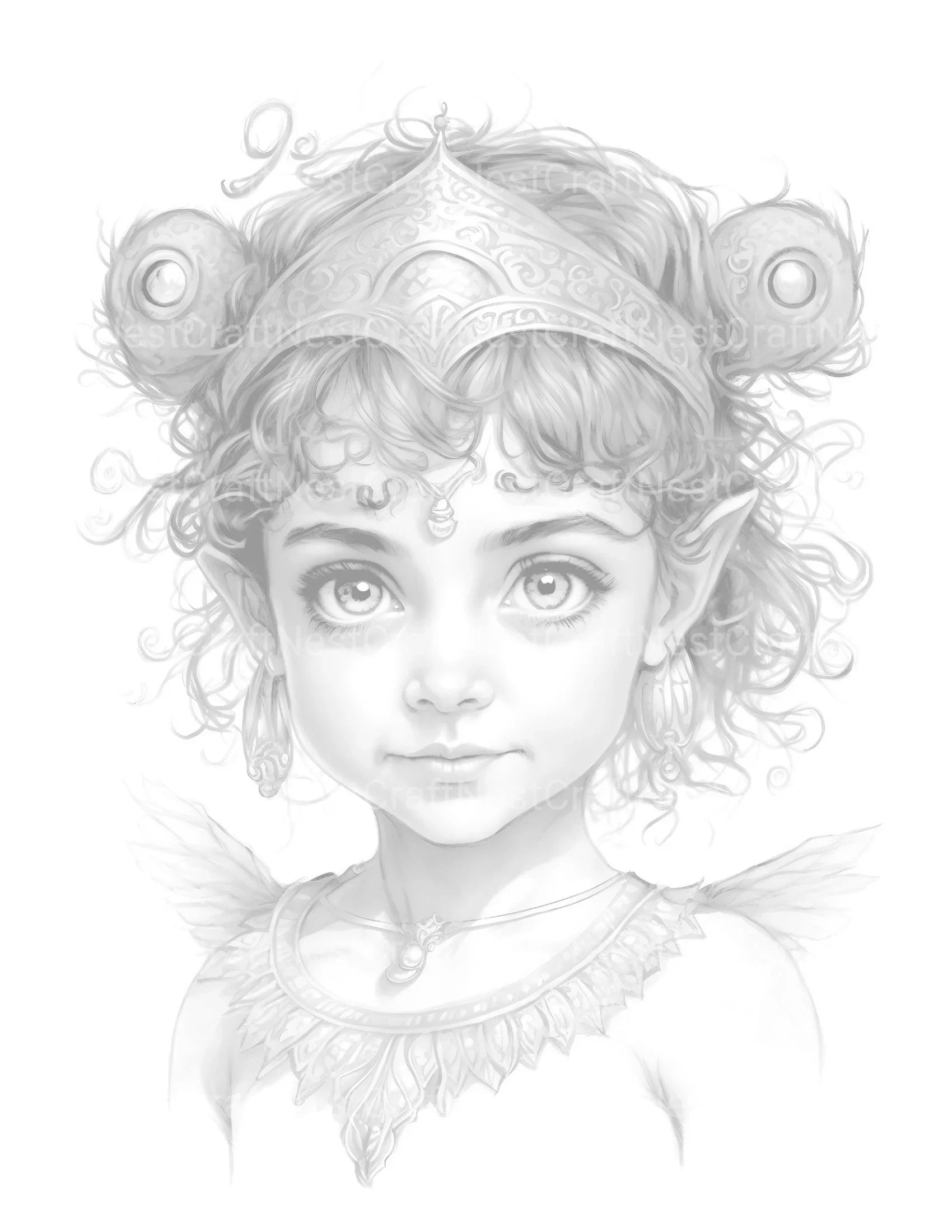 Cute Egyptian Girl Coloring Book - CraftNest - Digital Crafting and Art