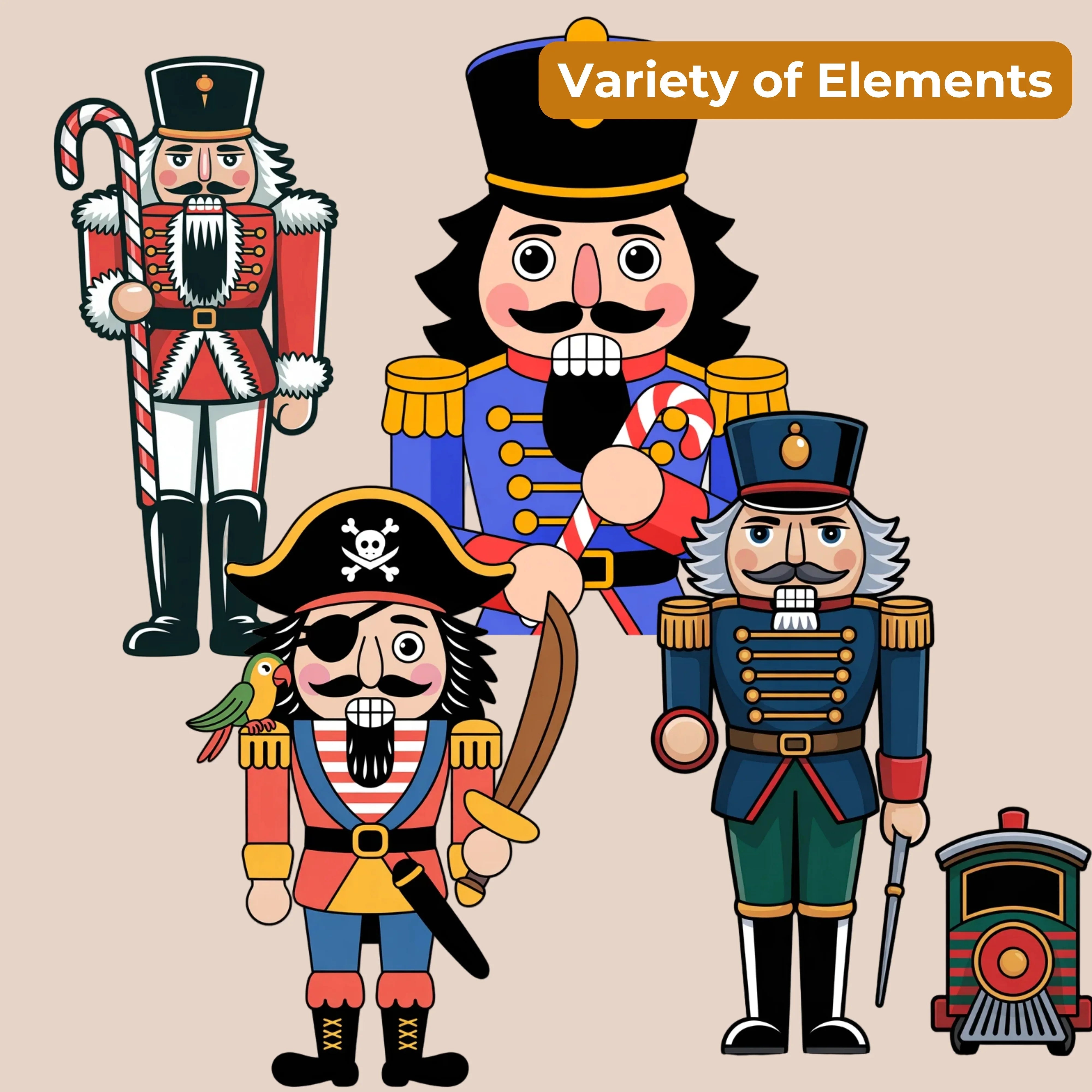 Nutcracker Clipart Bundle - CraftNest - Digital Crafting and Art