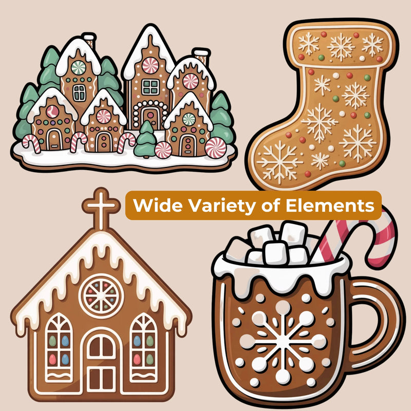 Gingerbread Clipart Bundle - CraftNest - Digital Crafting and Art
