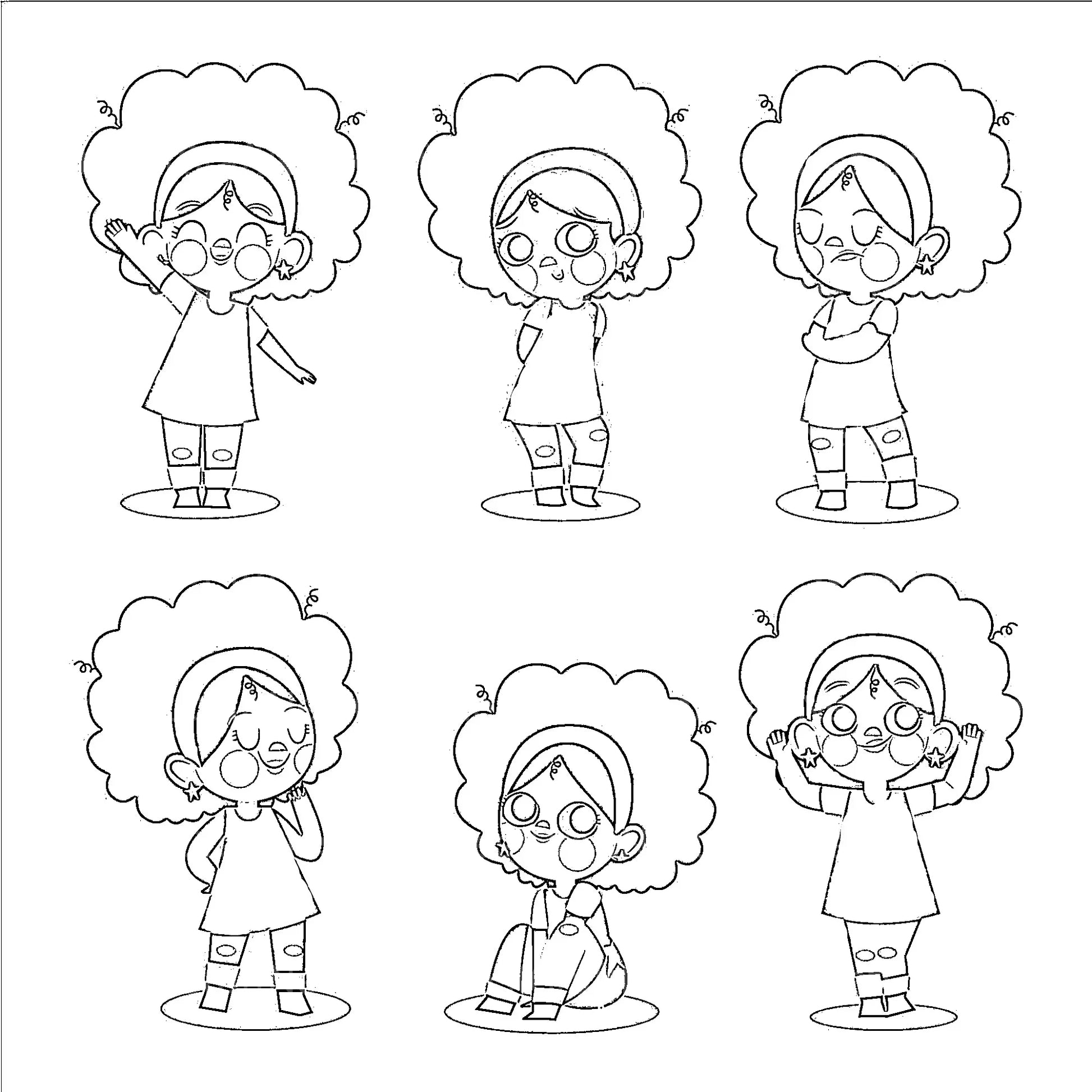 African Girl Portrait Coloring Book - CraftNest - Digital Crafting and Art