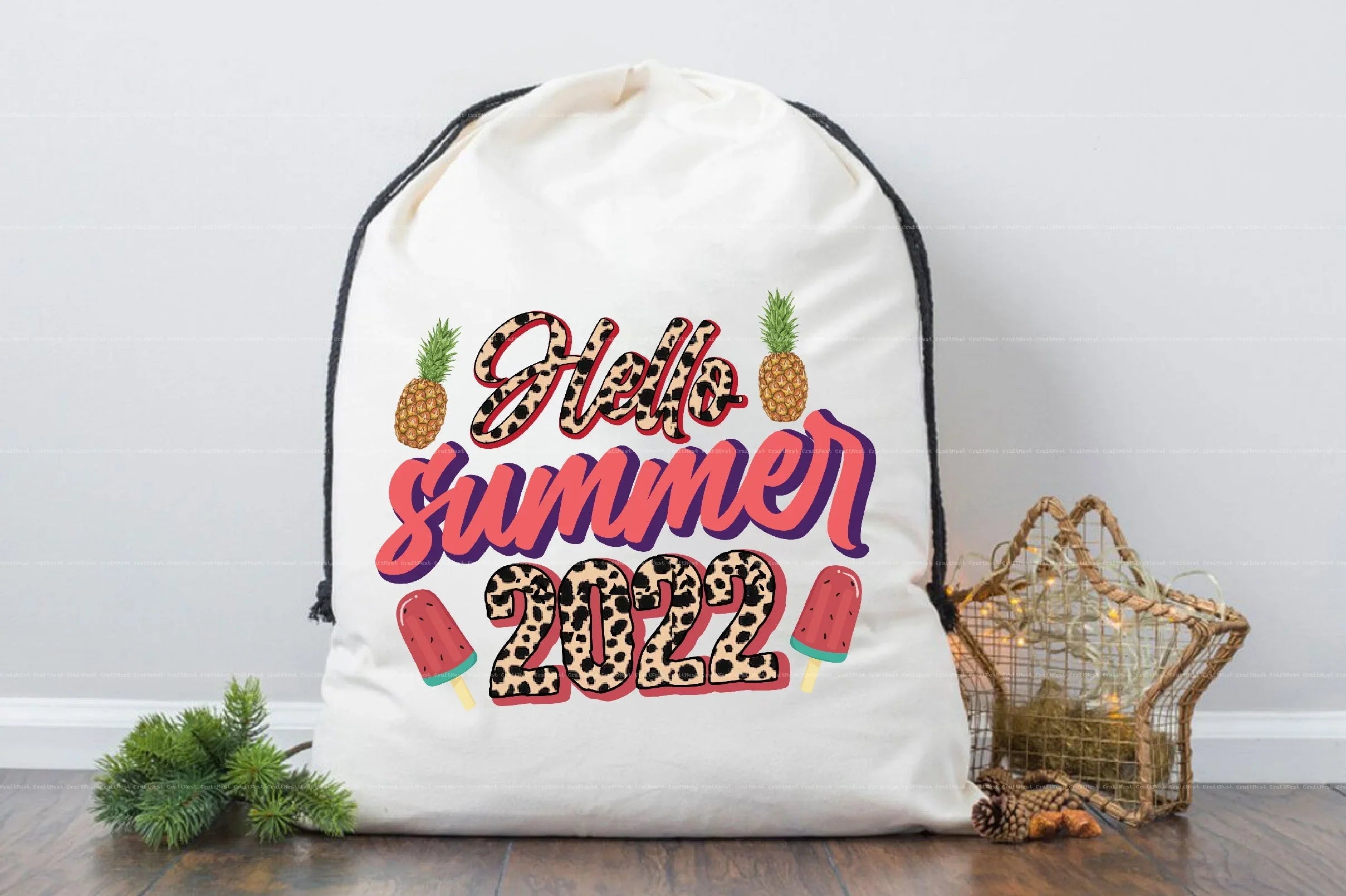 Retro Summer Clipart Bundle