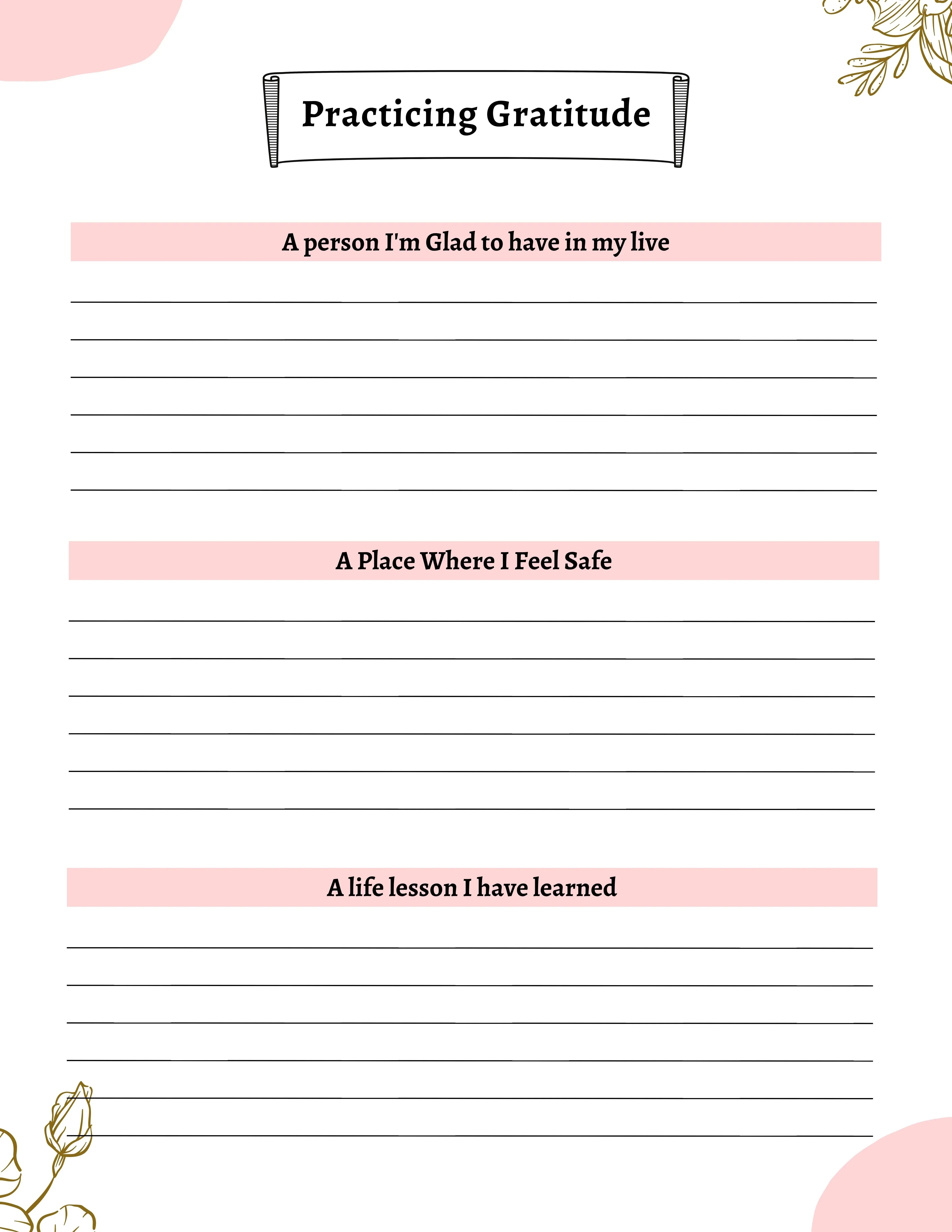 Gratitude Journal KDP Planner - CraftNest - Digital Crafting and Art
