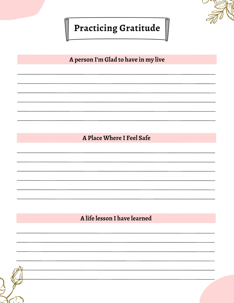 Gratitude Journal KDP Planner - CraftNest - Digital Crafting and Art