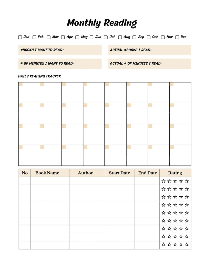 Reading Planner Guide - CraftNest - Digital Crafting and Art