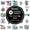 Peace Love Coffee Clipart