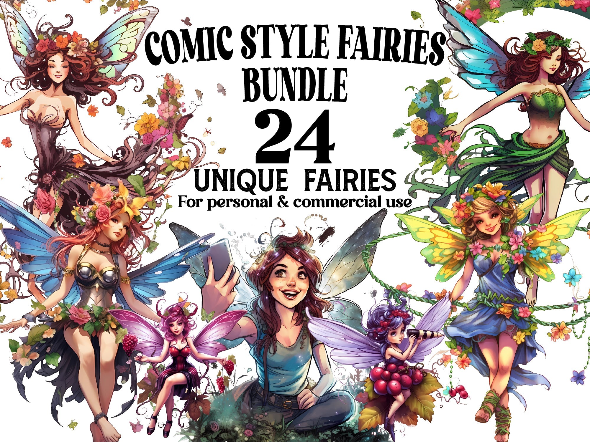Comic Style Fairies