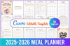 Editable Meal Planner