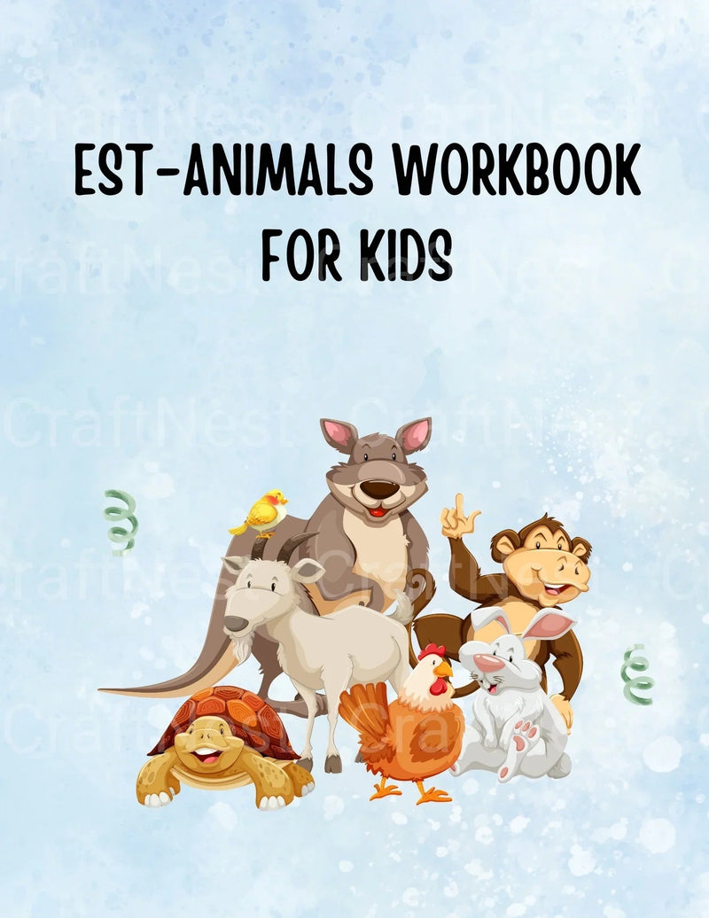 Best Animals Workbook for Kids - CraftNest - Digital Crafting and Art