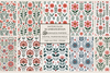Scandinavian Folklore Flowers Seamless Papers