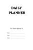 Daily Planner KDP Planner