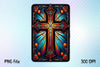 Stained Glass Cross Tarot Card Clipart Bundle 6