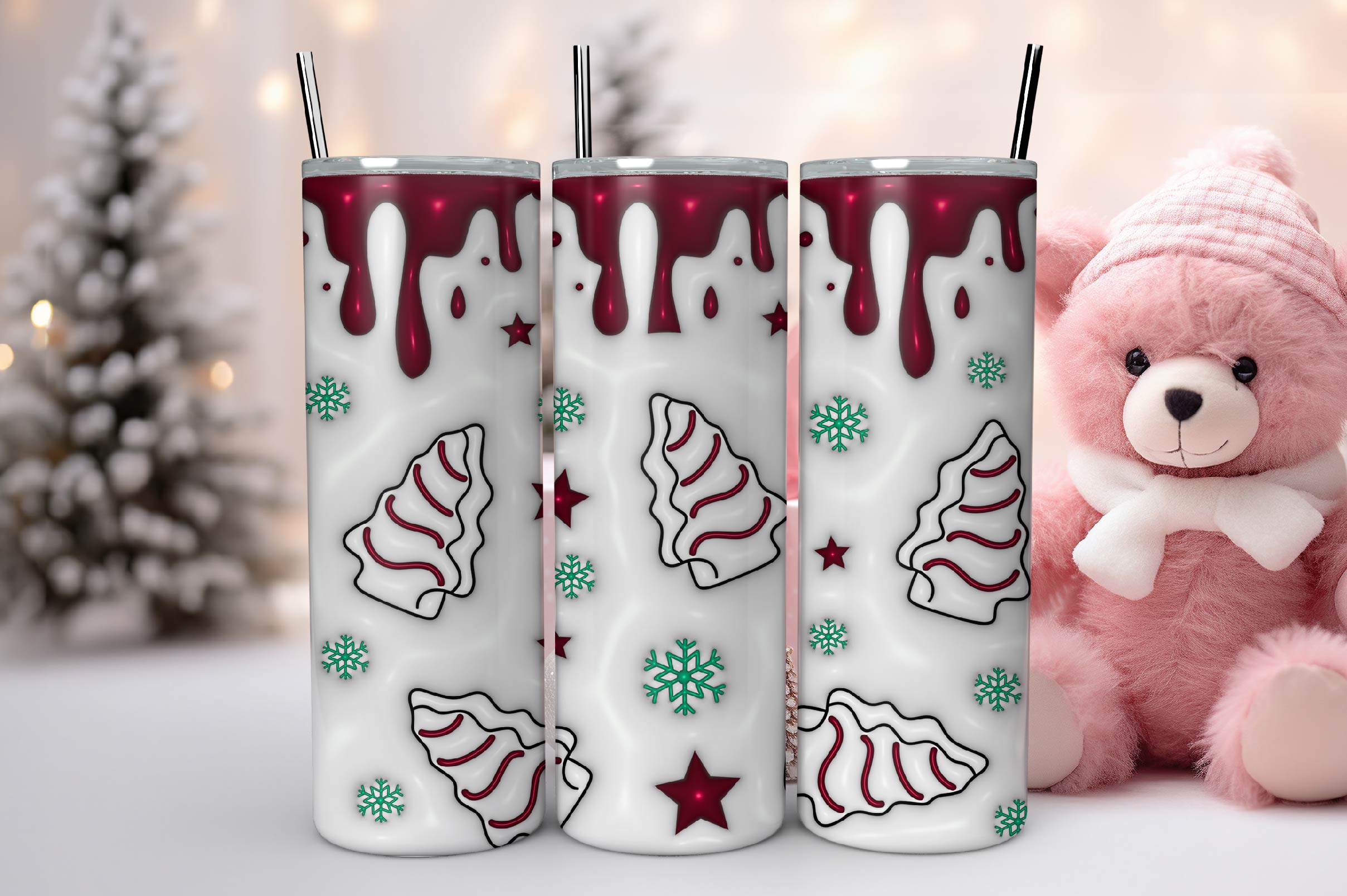 3D Inflated Christmas Tumbler Bundle 9