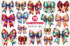 Christmas Bow Clipart Bundle 2
