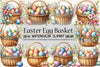 Easter Egg Basket Clipart Bundle