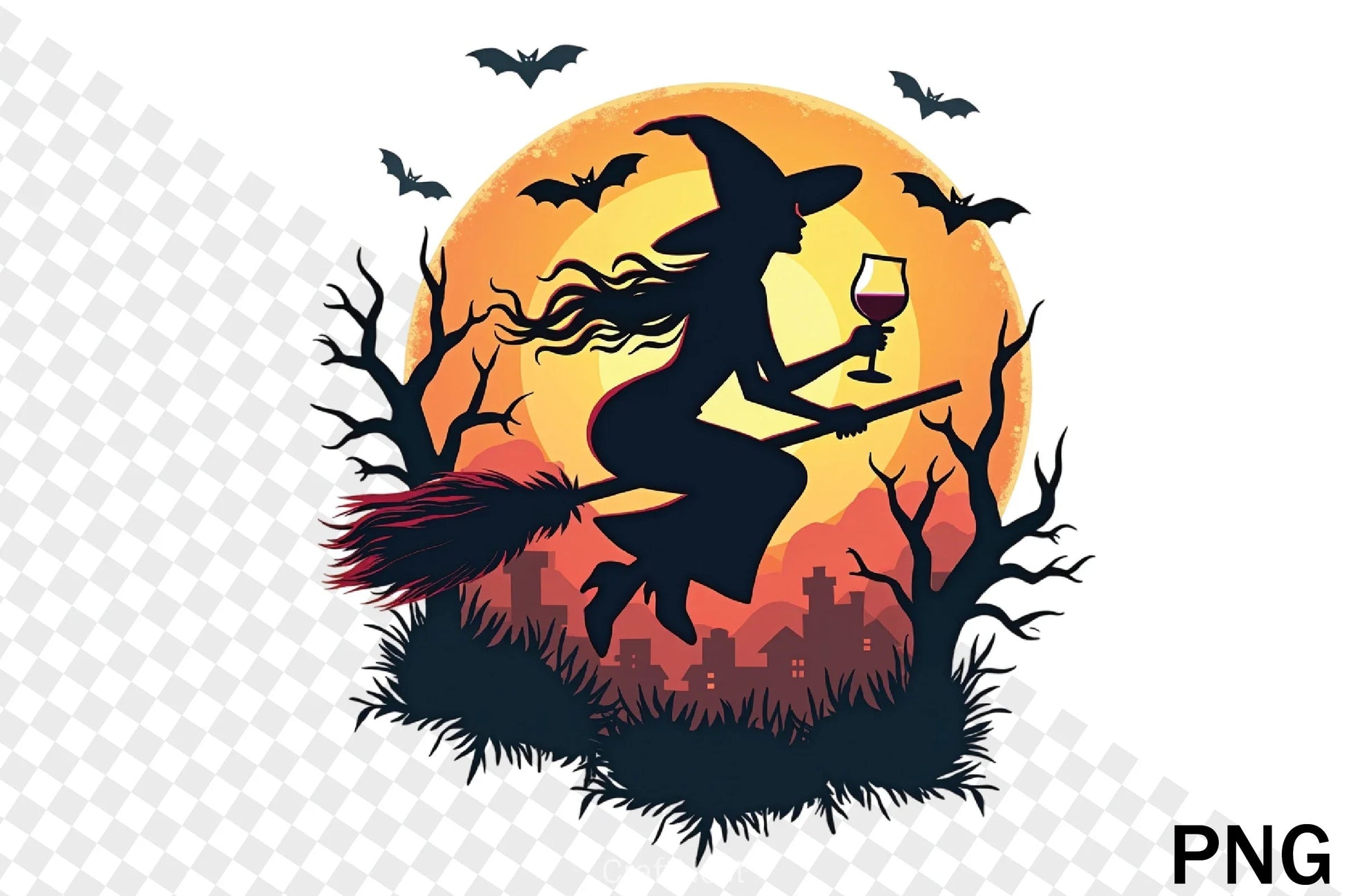 Halloween Witch & Broom Clipart Bundle - CraftNest - Digital Crafting and Art