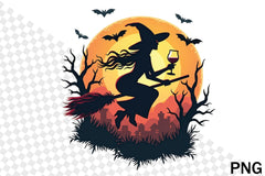 Halloween Witch & Broom Clipart Bundle - CraftNest - Digital Crafting and Art