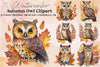 Autumn Owl Clipart Bundle