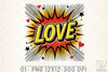Pop Art Love Valentine's Day Clipart Bundle