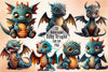 Cute Baby Dragon Clipart Bundle 1