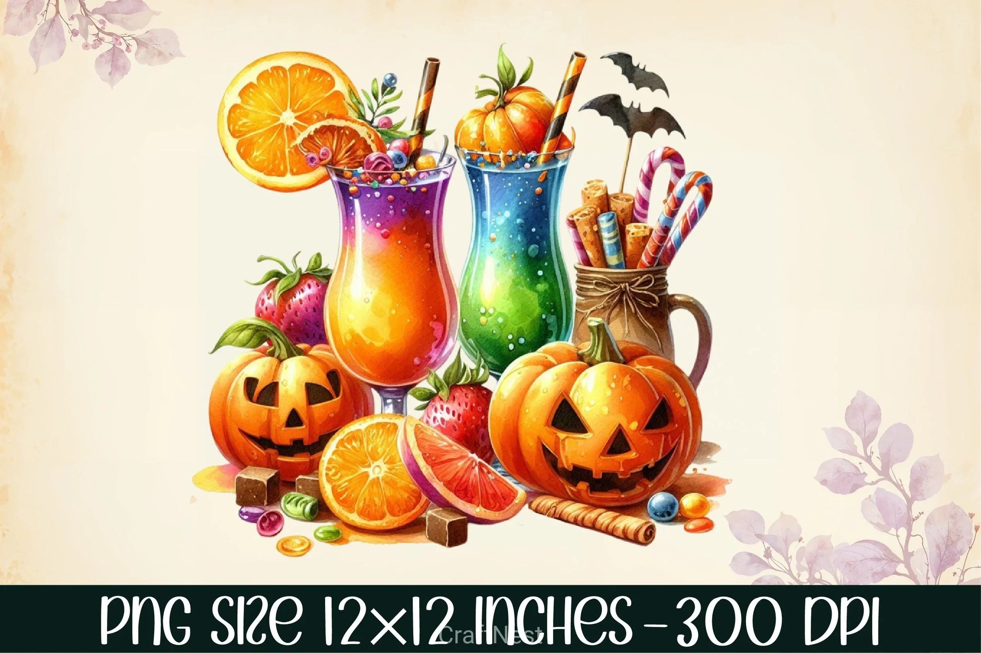 Halloween Drink Clipart Bundle 1 - CraftNest - Digital Crafting and Art