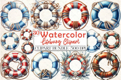 Lifebuoy Clipart Bundle - CraftNest - Digital Crafting and Art