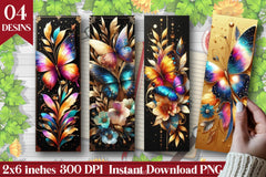 Butterfly Flower Bookmarks Journal - CraftNest - Digital Crafting and Art