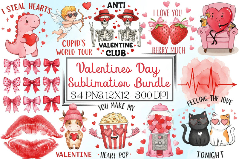 Valentine's Day Clipart Bundle 3 - CraftNest - Digital Crafting and Art