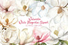 White Magnolia Clipart Bundle
