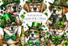St Patricks Dog Clipart Bundle