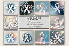 Lung Cancer Awareness Background Papers - CraftNest - Digital Crafting and Art