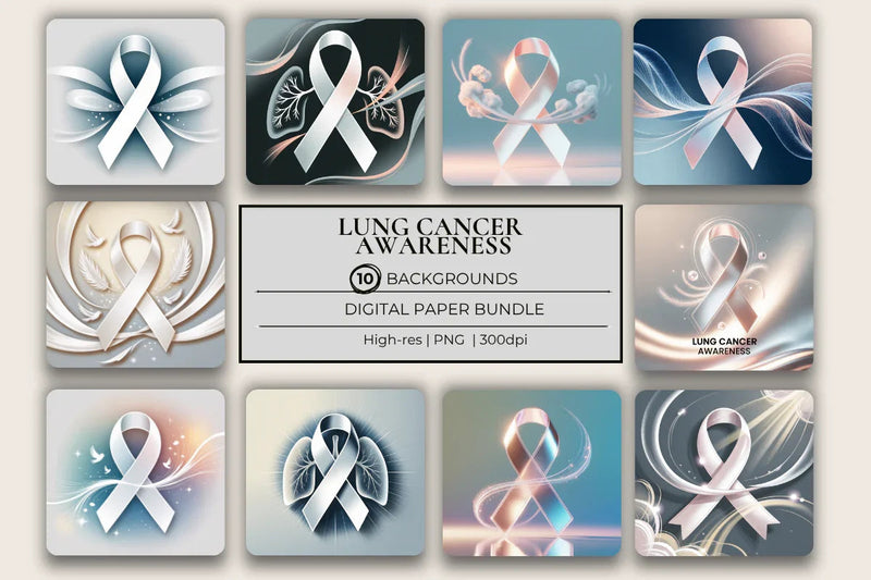 Lung Cancer Awareness Background Papers - CraftNest - Digital Crafting and Art