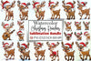 Christmas Reindeer Clipart Bundle
