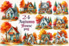 Autumn House Clipart Bundle