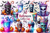 Halloween Coffee Cup Clipart Bundle 3