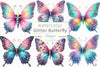 Glitter Butterfly Clipart Bundle 3